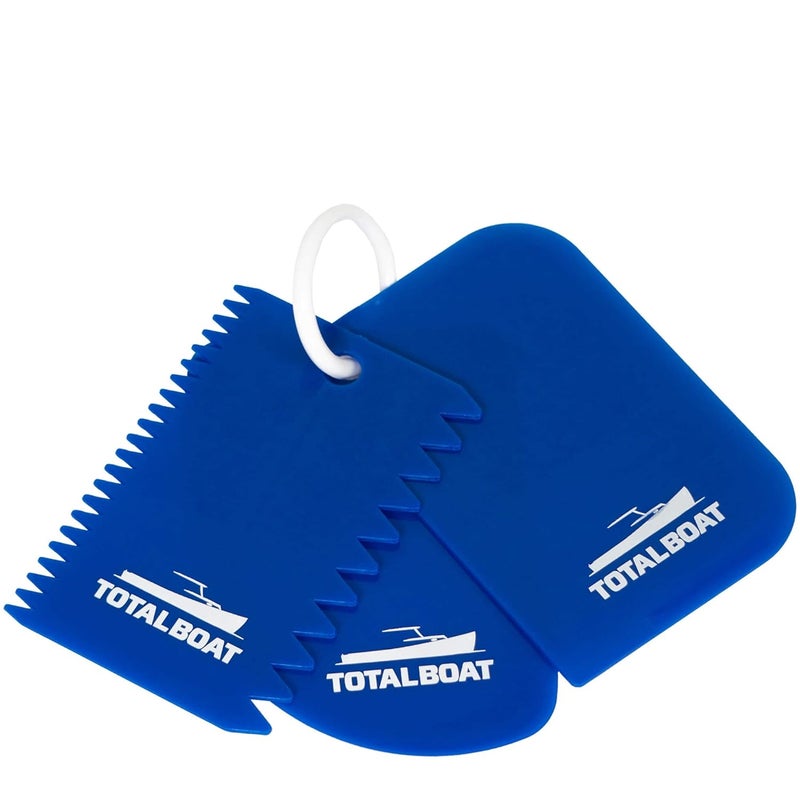 TotalBoat Flexible Resin Spreaders Set - Reusable Scrapers for Epoxy, Fillers, Putty, Caulk, Spackling Paste, Polyester Resin and Adhesives - Image 1